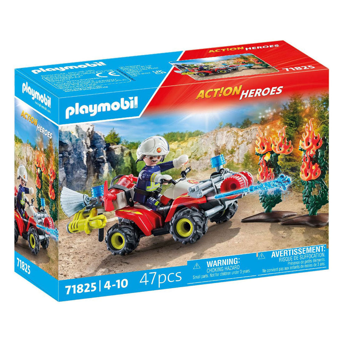Playmobil action heroes brandweer quad - 71825