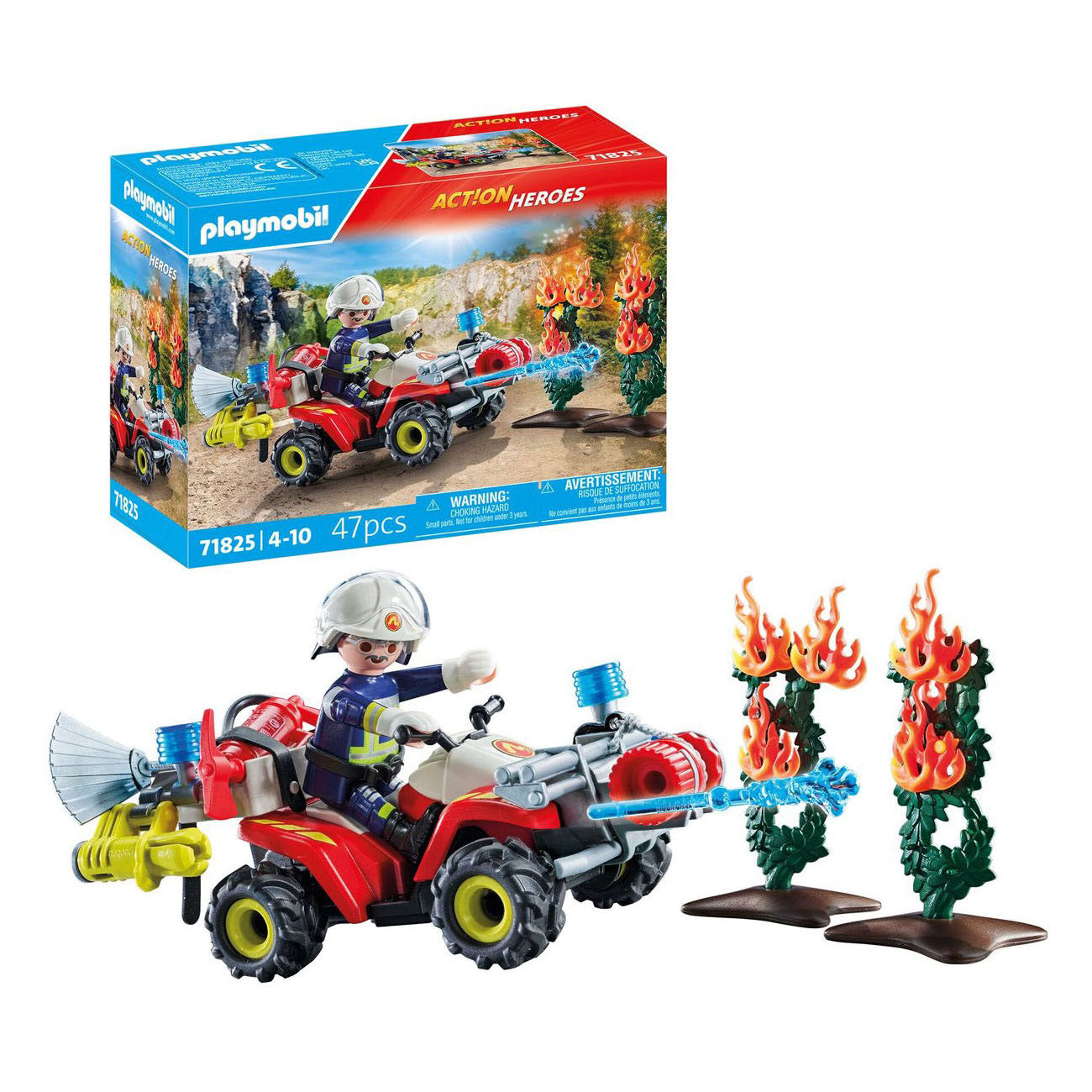 Playmobil action heroes brandweer quad - 71825