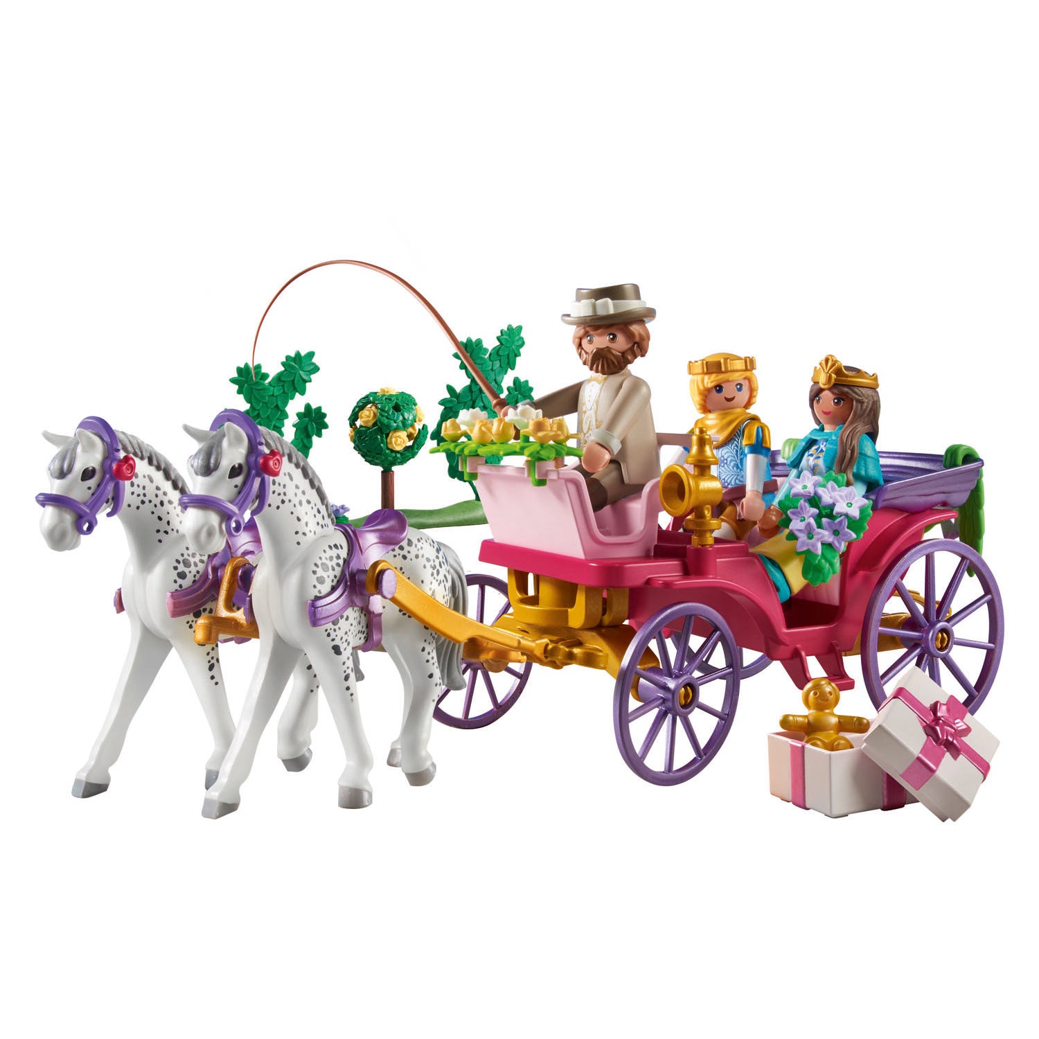 Playmobil princess magic koetsrit met prins en prinses - 71846