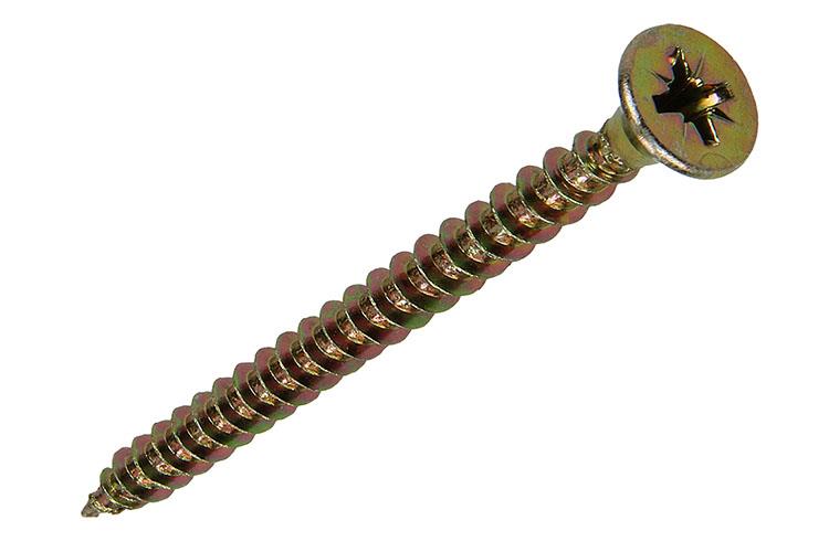 Mack 1017989 - spaanplaatschroef vz kop geelverz. 23st 5,0 x 60 mm | 5 stuks