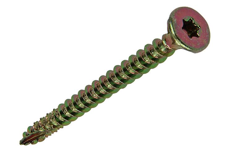 Mack 1018018 - spaanplschr.vzkop-zelfb. geelverz. 28 st 4,5 x 50 mm | 5 stuks