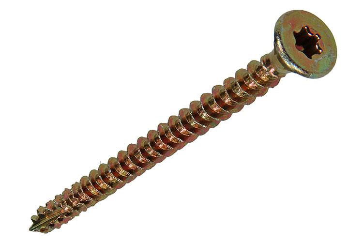 Mack 1018023 - spaanplschr.vzkop-zelfb. geelverz. 20 st 5,0 x 60 mm | 5 stuks