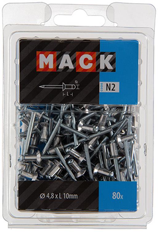 Mack 1020317 - 80 blindnieten alu 4,8x10mm | 5 stuks