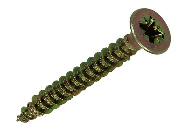 Mack 1020104 - spaanplaatschroef vz kop geel vz 200 st 4,5 x 40 mm | 5 stuks