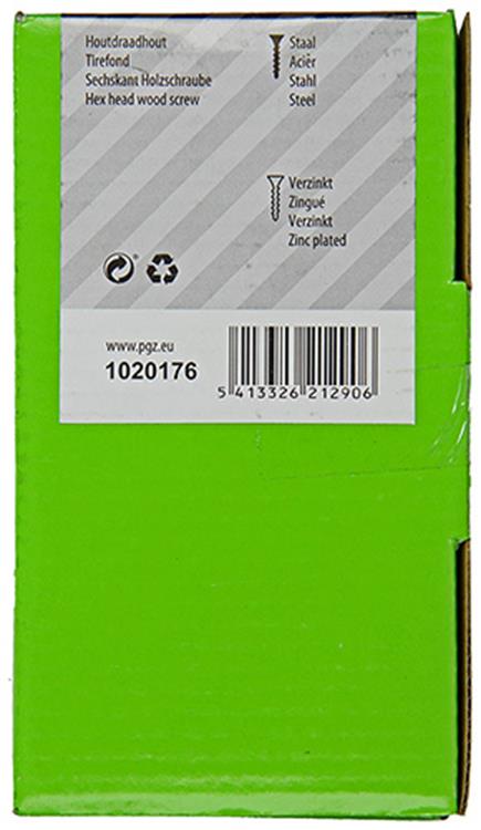 Mack 1020176 - houtdraadbout verzinkt 50 st 8 x 60 mm | 3 stuks