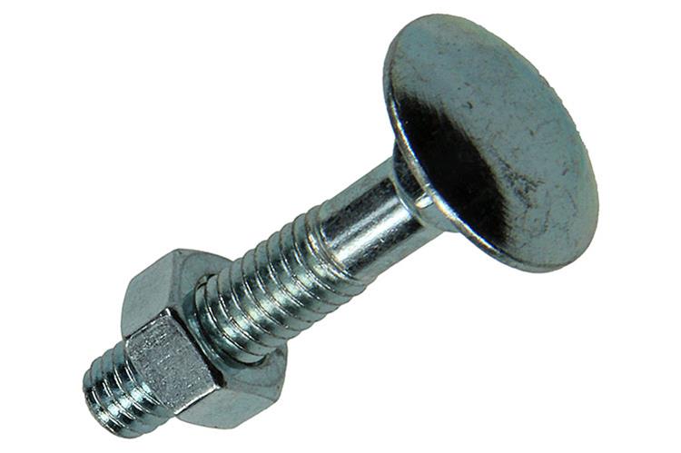 Mack 1020197 - houtbout + moer verzinkt 30 stm6 x 30 mm | 5 stuks