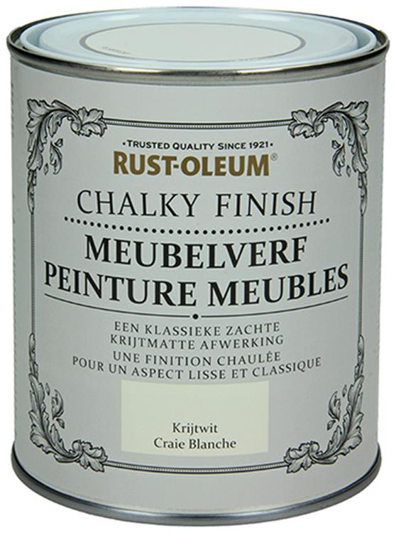 Rust-oleum 1050946 - meubelverf krijtwit 750 ml | 1 stuks