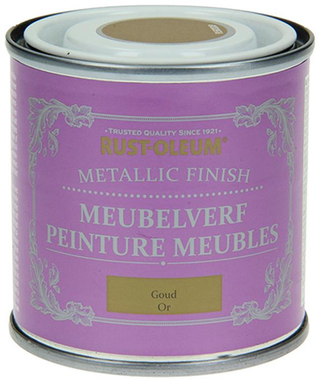Rust-oleum 1050979 - meubelverf metallic goud 125 m | 1 stuks