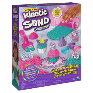 Kinetic sand - eenhoorn bakkerij-speelset - sensorisch speelgoed