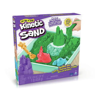 Spinmaster kinetic sand sand box green