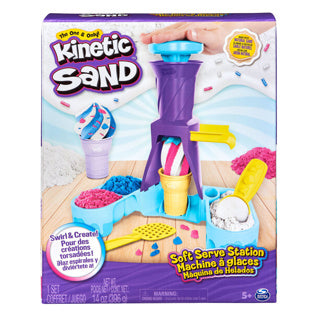 Kinetisch zand softijsstation
