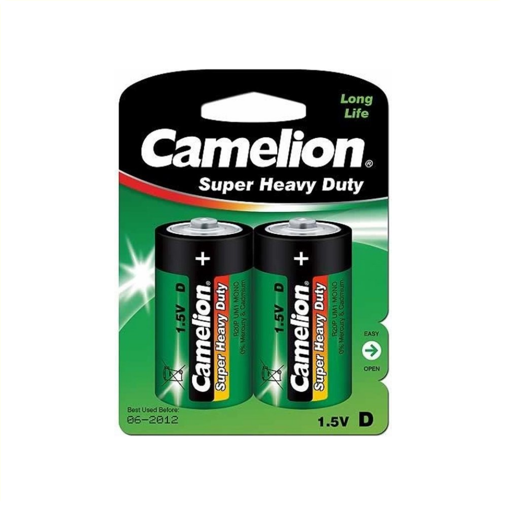 Camelion 1.5vd r20p mono um1 batterijen per 2
