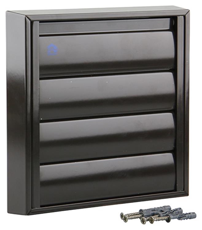 Renson 1006252 - dampkaprooster opbouw 433 alu ral 8019 173x173mm | 2 stuks