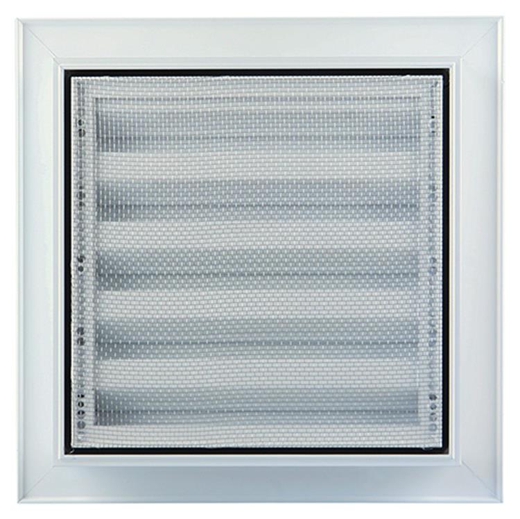 Renson 1006224 - muurrooster inbouw 411 alu ral 9010 200x200mm | 1 stuks