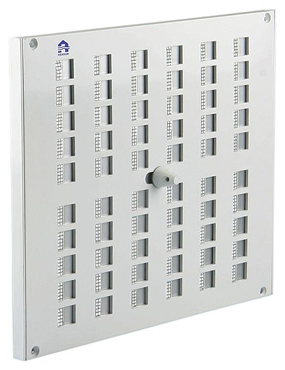 Renson 1006222 - regelbare rooster opb. 4032 alu ral 9010 240x200mm | 2 stuks