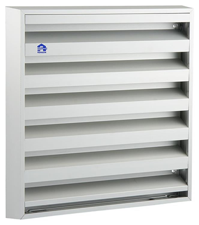 Renson 1006235 - muurrooster opbouw 431 alu f1 225x225mm | 2 stuks