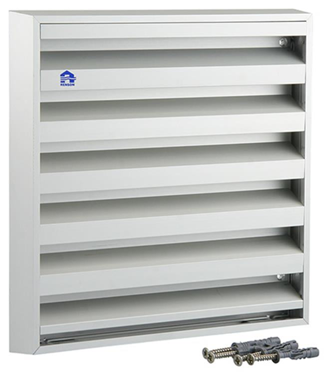 Renson 1006235 - muurrooster opbouw 431 alu f1 225x225mm | 2 stuks