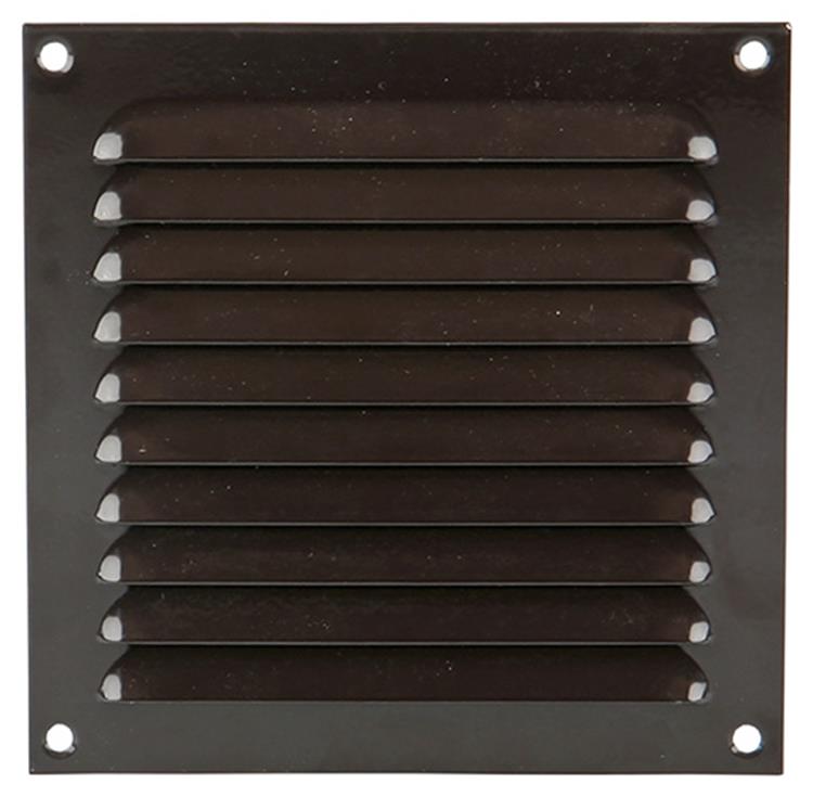 Renson 1015064 - schoepenrooster plat alu bruin150x150mm | 10 stuks