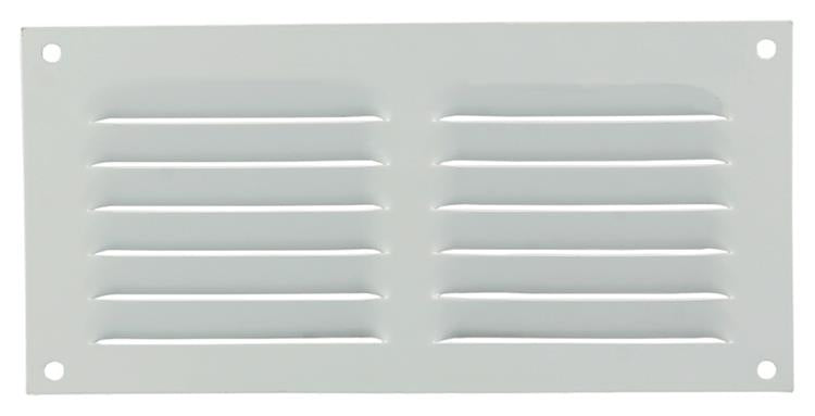 Renson 1015066 - schoepenrooster plat alu wit 200x100mm | 10 stuks