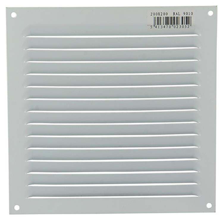 Renson 1015069 - schoepenrooster plat alu wit 200x200mm | 10 stuks