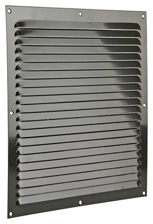 Renson 1006314 - schoepenrooster vlak alu ral 8019 300x300mm | 10 stuks