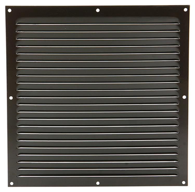 Renson 1006314 - schoepenrooster vlak alu ral 8019 300x300mm | 10 stuks
