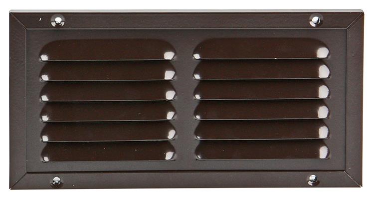 Renson 1006346 - schoepenrooster + kader + mug.opbouw 437 ral8019 200x100mm | 1 stuks