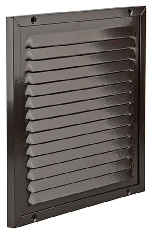 Renson 1006349 - schoepenrooster + kader + mug.opbouw 437 ral8019 200x200mm | 2 stuks