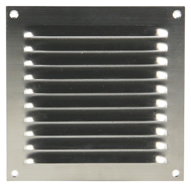 Renson 1006356 - schoepenrooster vlak 438 inox 150x150mm | 5 stuks