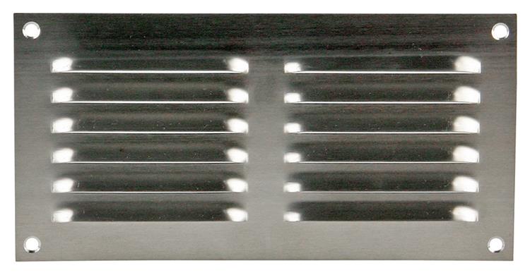 Renson 1006358 - schoepenrooster vlak 438 inox 200x100mm | 5 stuks