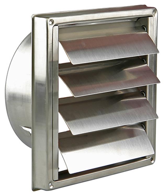 Renson 1006273 - dampkaprooster inbouw 633 inox ø125 | 2 stuks