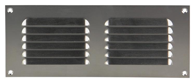 Renson 1006305 - schoepenrooster vlak alu f1 250x100mm | 10 stuks