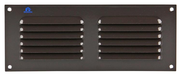 Renson 1006307 - schoepenrooster vlak alu ral 8019 250x100mm | 10 stuks