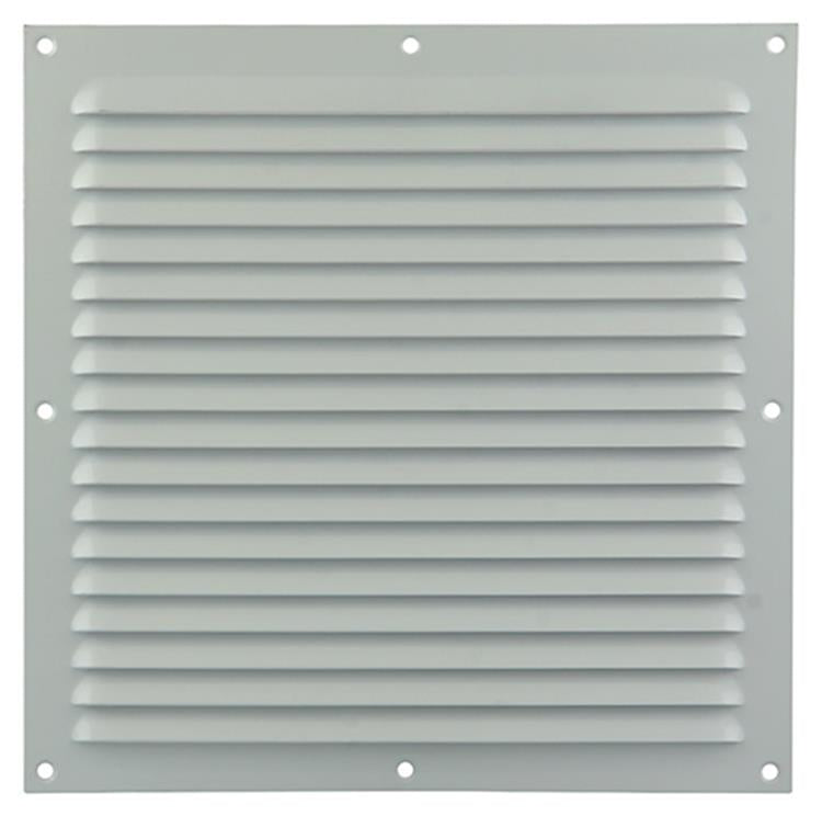 Renson 1006309 - schoepenrooster vlak alu ral 9010 250x250mm | 10 stuks