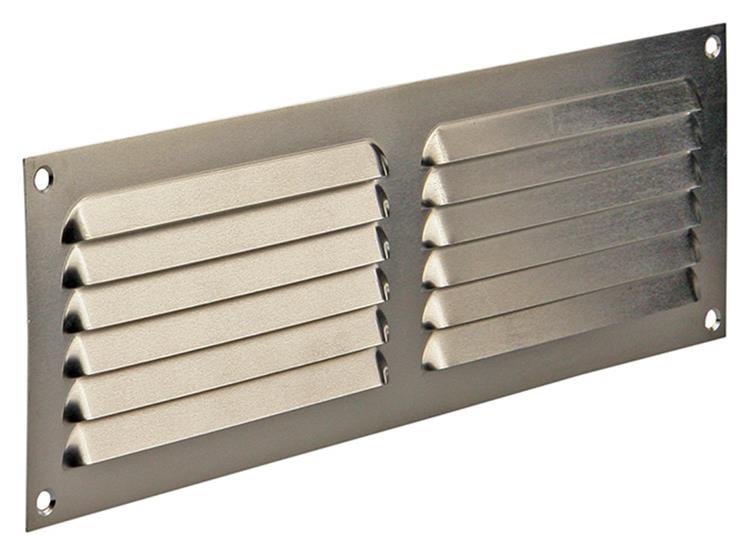 Renson 1006311 - schoepenrooster vlak alu f1 300x100mm | 10 stuks