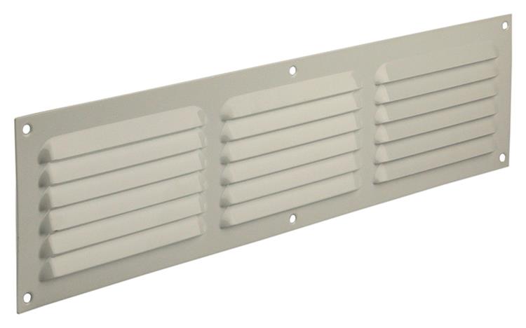 Renson 1006316 - schoepenrooster vlak alu ral 9010 400x100mm | 10 stuks