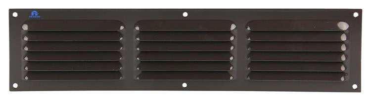 Renson 1006317 - schoepenrooster vlak alu ral 8019 400x100mm | 10 stuks