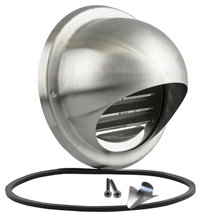 Renson 1006276 - bolrooster inbouw 638 inox ø125 | 2 stuks
