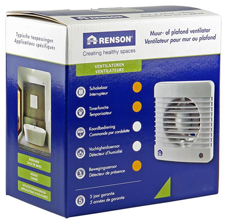 Renson 1006467 - mech. vent. bewegingssensor 7501m wit ø 100 | 2 stuks