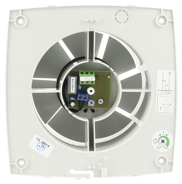 Renson 1006449 - mechanische ventilator met timer 7212t grijs ø 125 | 1 stuks
