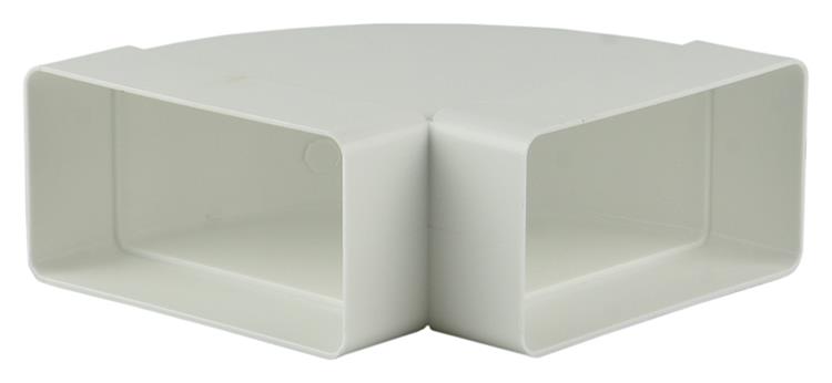 Renson 1006405 - pvc hoekverbinding hor.90° 7016 wit 110x55mm | 3 stuks