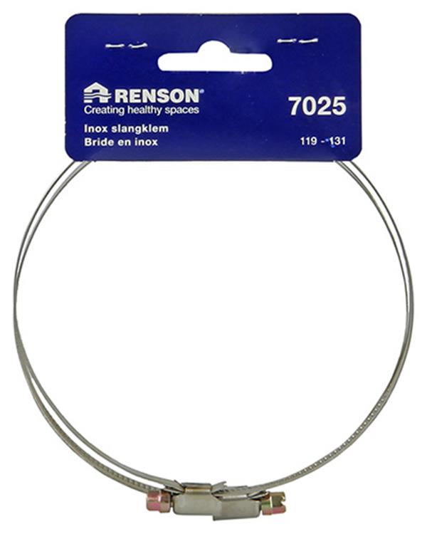 Renson 1006422 - set 2 st.inox slangklemmen 7025 dia 119-131 | 5 stuks