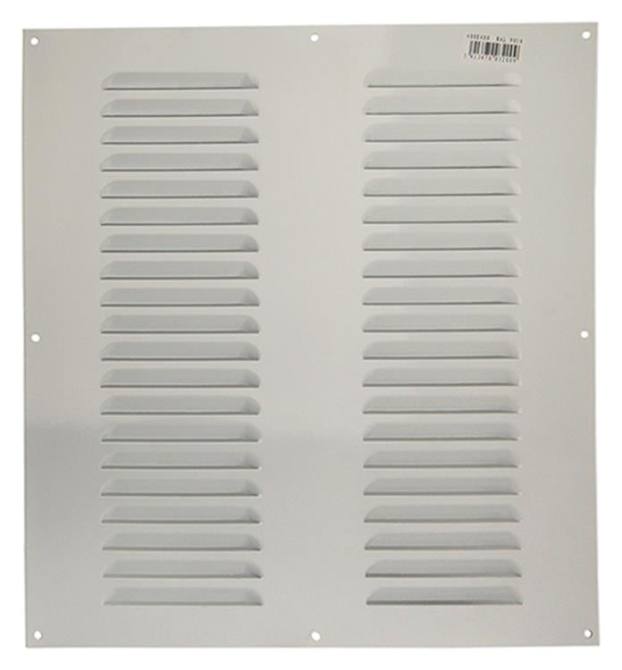 Renson 1006319 - schoepenrooster vlak alu ral 9010 400x400mm | 5 stuks
