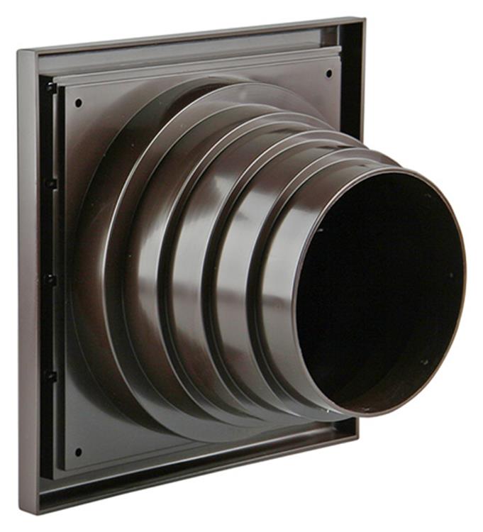 Renson 1006386 - dampkaprooster 4 klep 742 dia pvc ral 8019 ø100-130 | 2 stuks