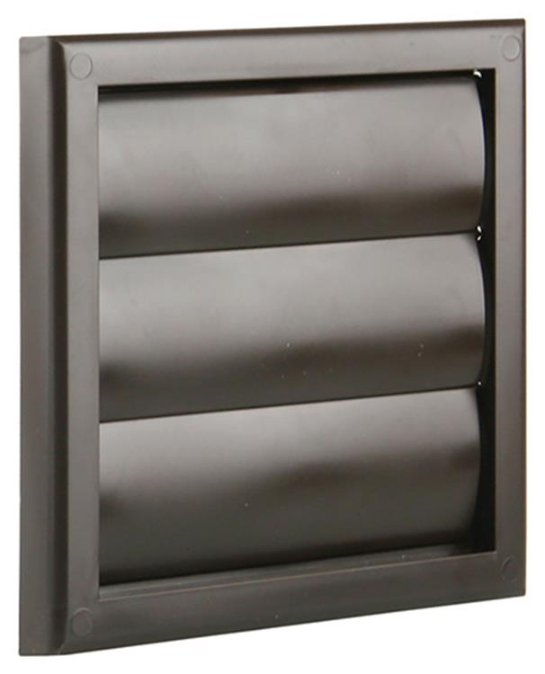 Renson 1006373 - dampkaprooster opbouw 733 pvc ral 8019 154x154mm | 2 stuks