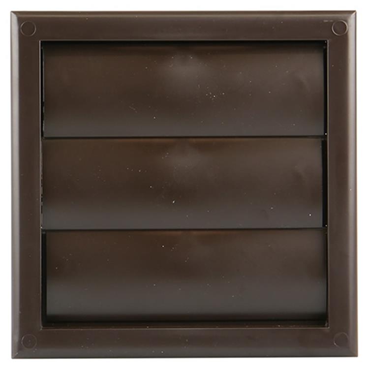 Renson 1006373 - dampkaprooster opbouw 733 pvc ral 8019 154x154mm | 2 stuks