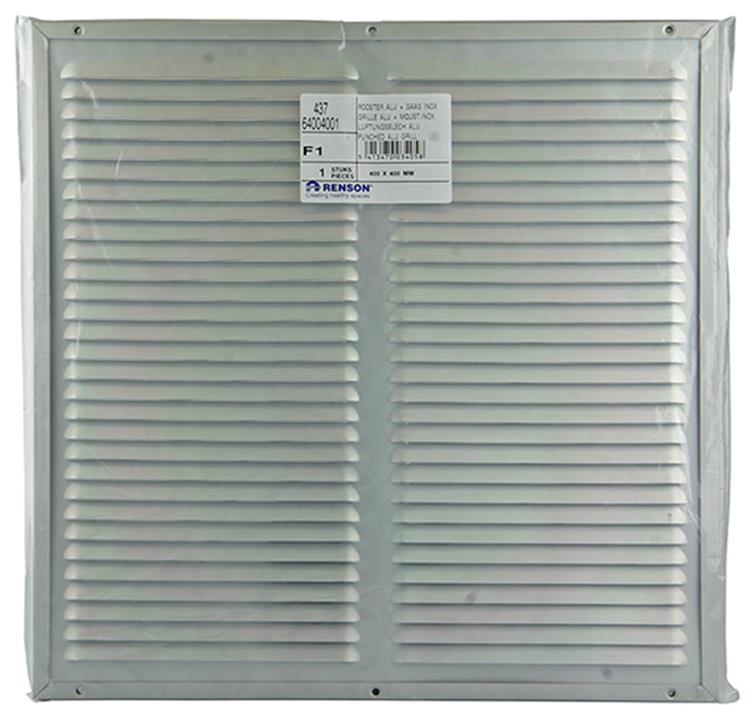 Renson 1006335 - schoepenrooster + kader + mug.opbouw 437 f1 400x400mm | 2 stuks