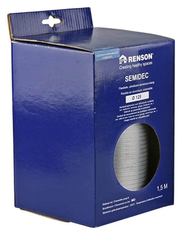 Renson 1006200 - alu flexibel dia 125 1500 mm | 2 stuks