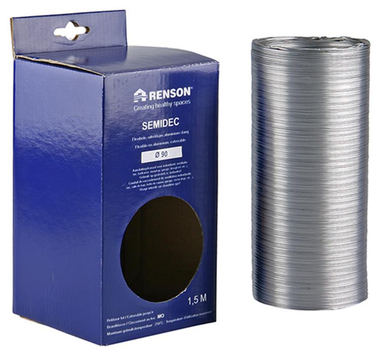 Renson 1006210 - alu flexibel dia 90 1500 mm | 2 stuks