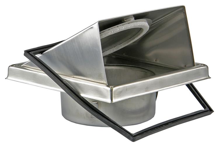 Renson 1006333 - dampkaprooster inbouw 641 inox ø 125 | 2 stuks